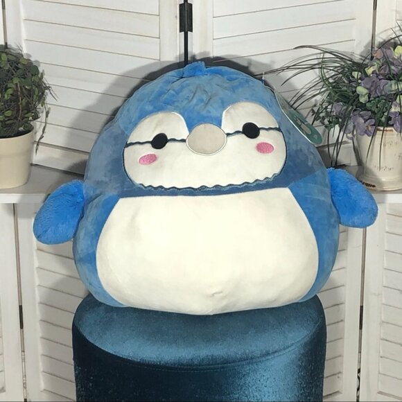 NWOT Squishmallows Babs The Blue Jay Bird Squishy Stuffed Toy Plush Fuzzy Wings - Picture 6 of 12